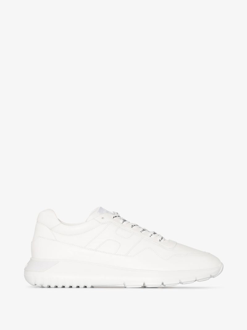 White Interactive 3 Leather Sneakers