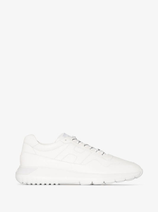 White Interactive 3 Leather Sneakers