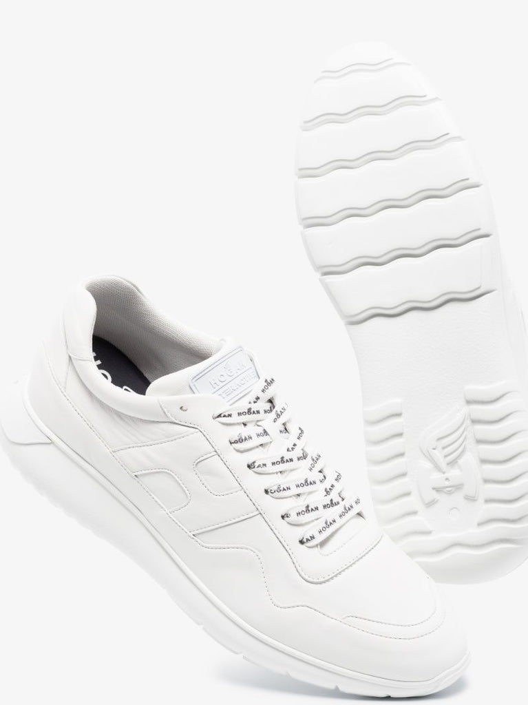 White Interactive 3 Leather Sneakers
