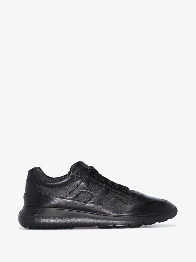Black Interactive3 Allacciato Pelle Sneakers