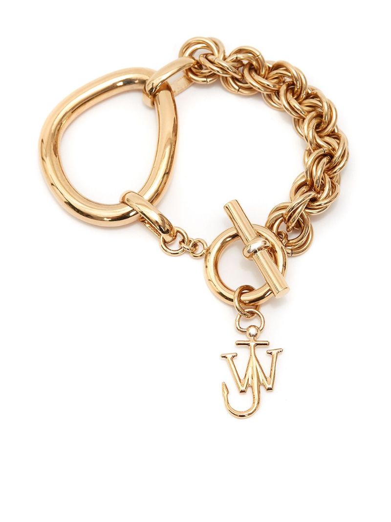 Gold Tone Oversized Link Chain Bracelet