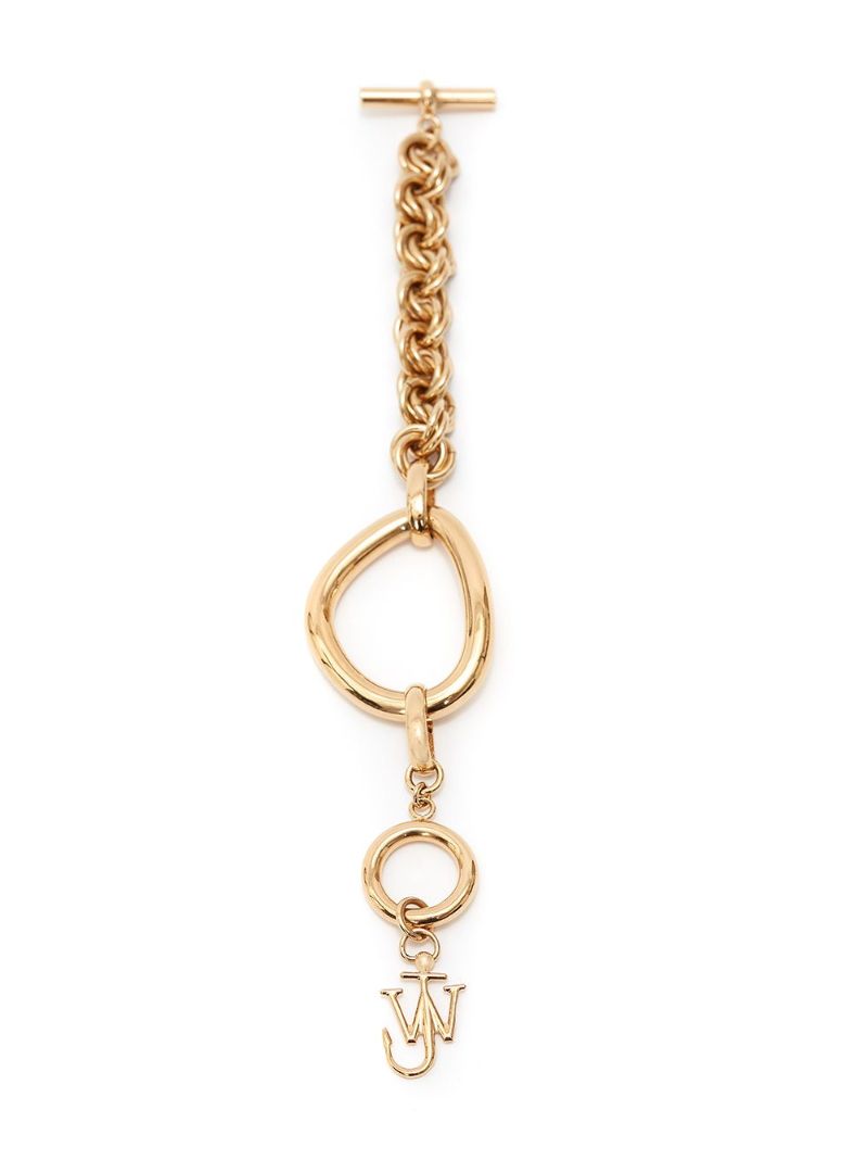 Gold Tone Oversized Link Chain Bracelet