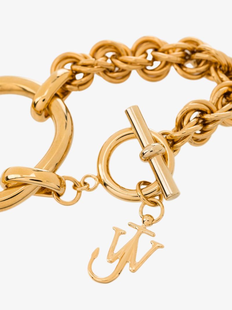 Gold Tone Oversized Link Chain Bracelet