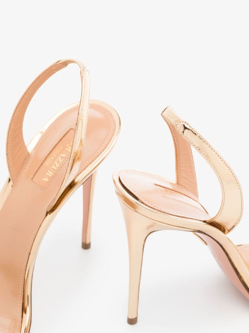 Gold So Nude 105 Leather Sandals
