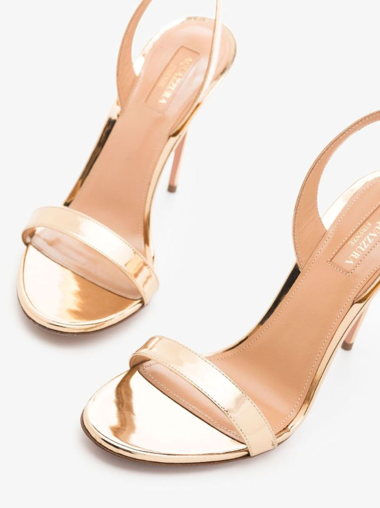 Gold So Nude 105 Leather Sandals