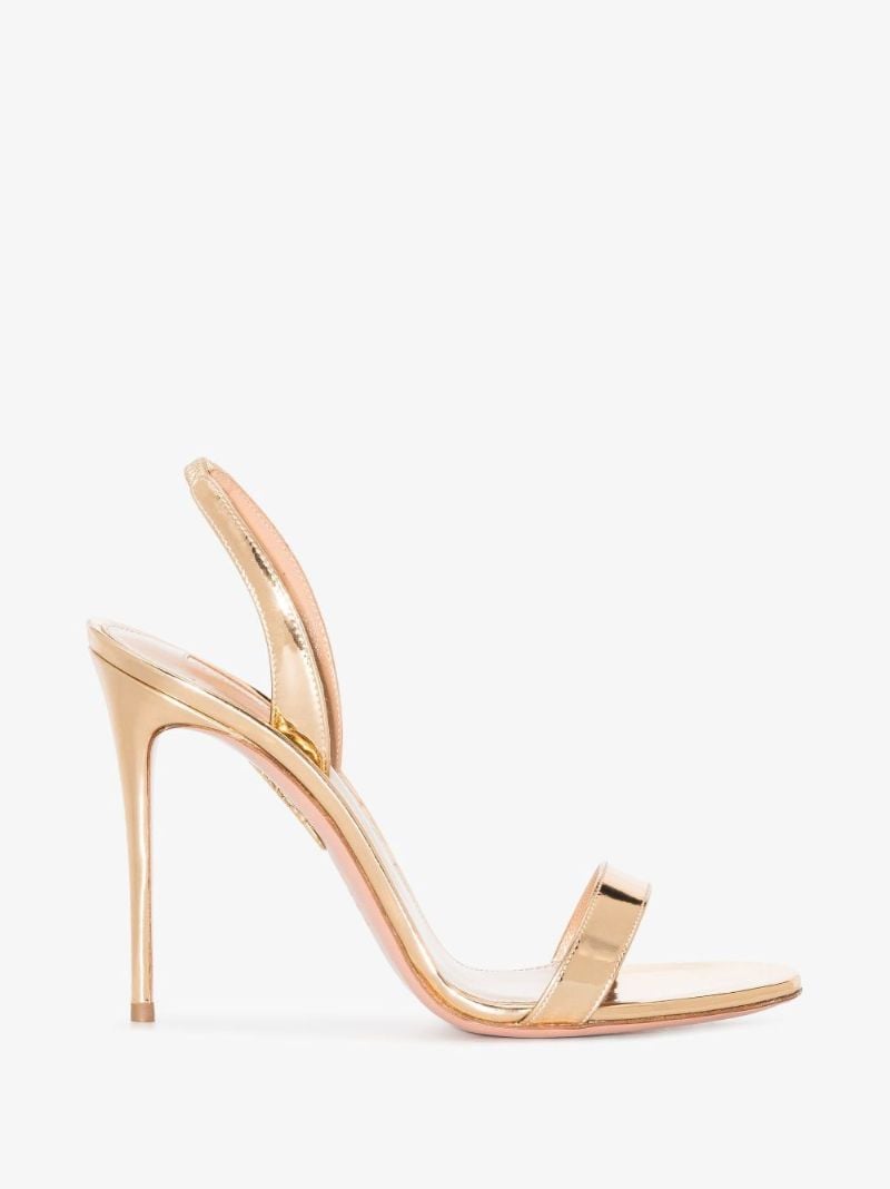 Gold So Nude 105 Leather Sandals