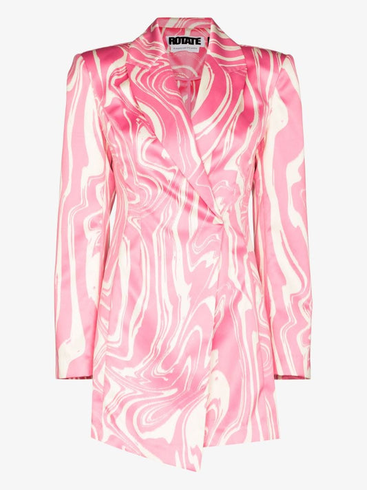 Shannon Swirl Print Blazer Dress