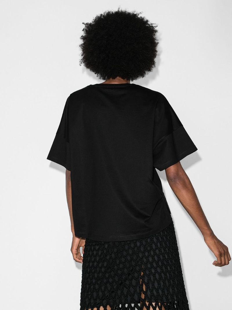 Logo-embroidered T-shirt