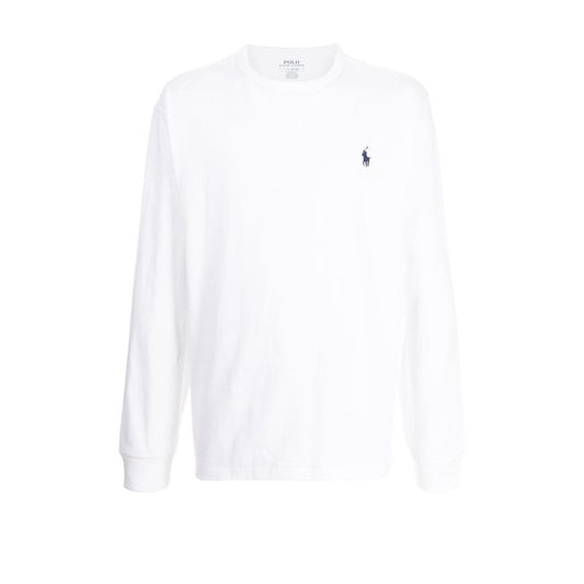 White Polo Pony Embroidered Sweatshirt