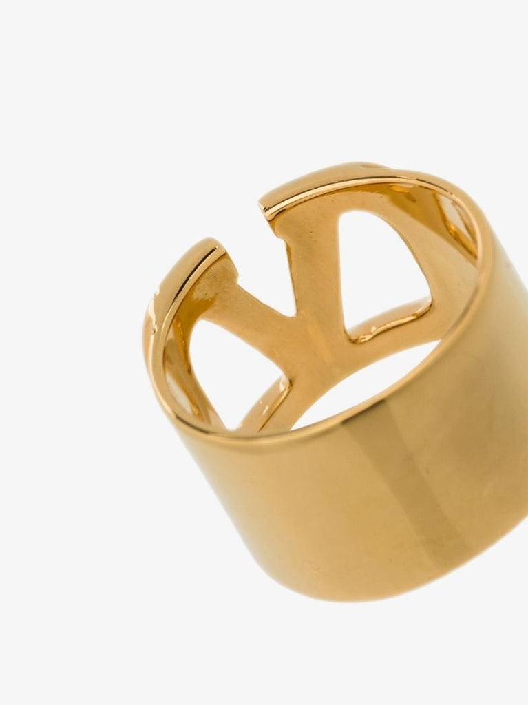 Gold Tone Vlogo Ring