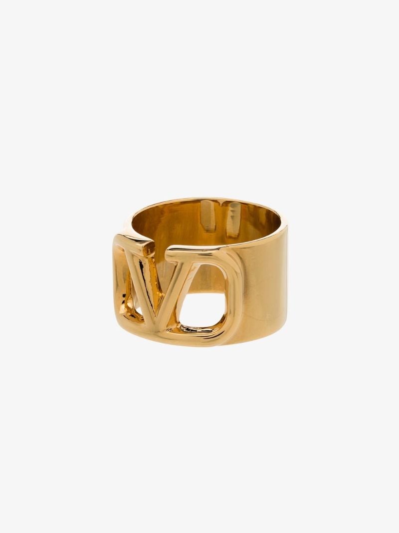 Gold Tone Vlogo Ring