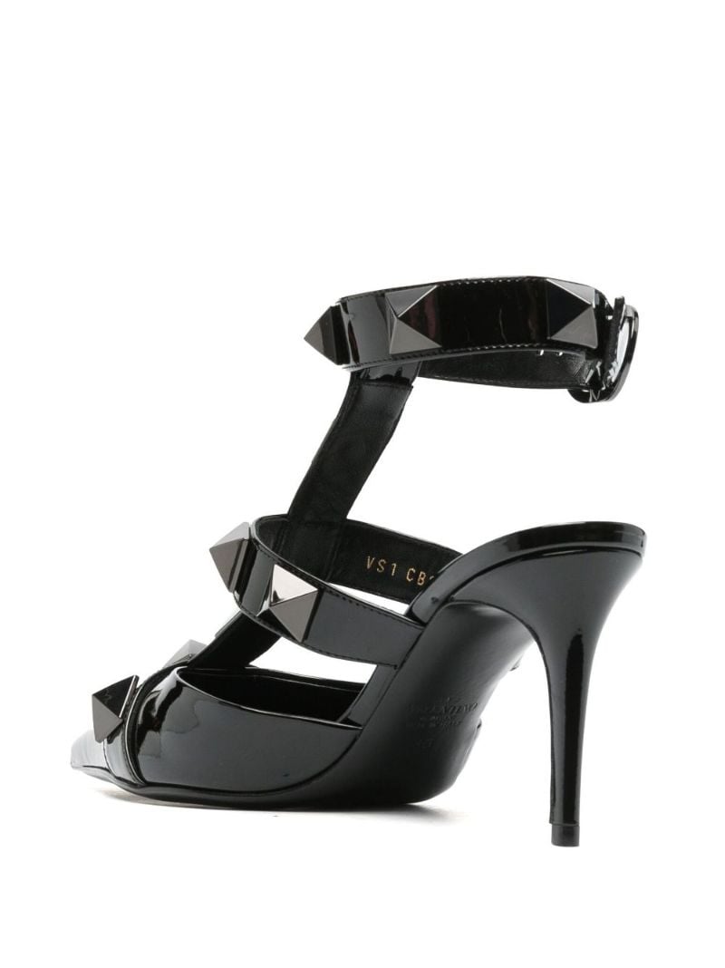 Black Roman Stud 95 Patent Leather Pumps