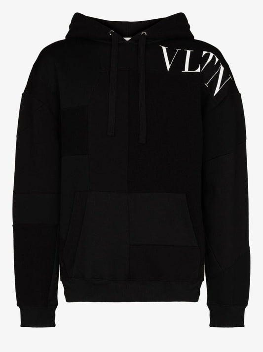 Vltn Logo Patchwork Hoodie