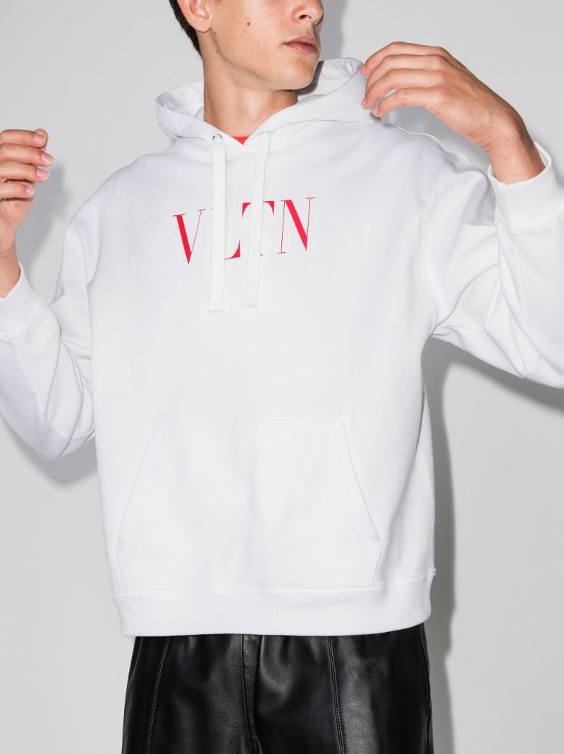 Vltn Logo Print Hoodie