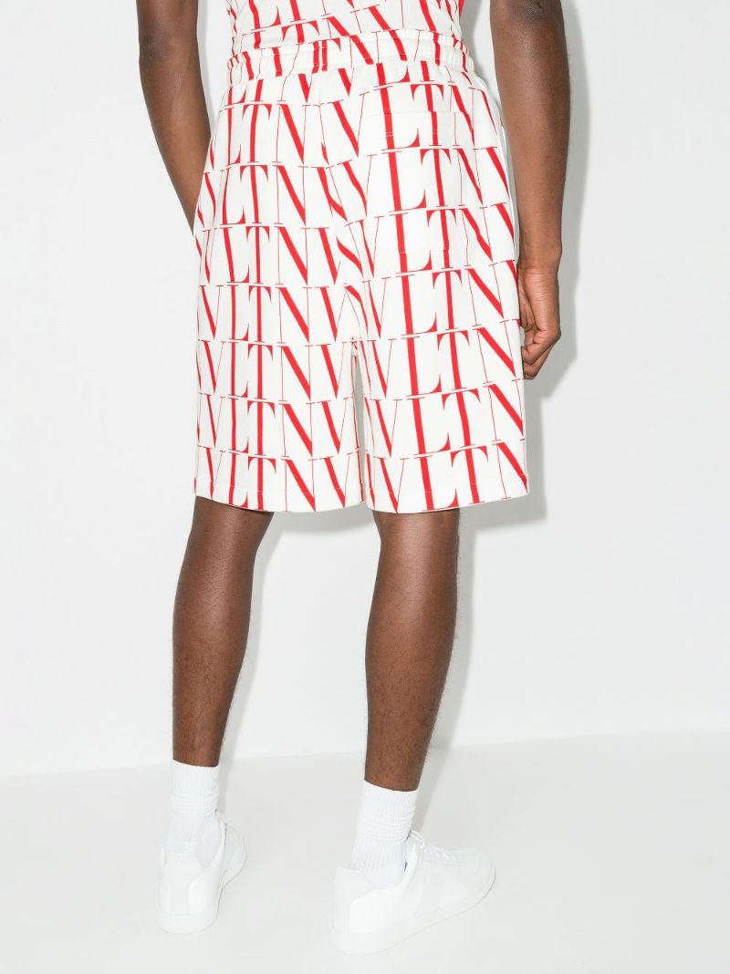 Vltn Knee-length Cotton Shorts