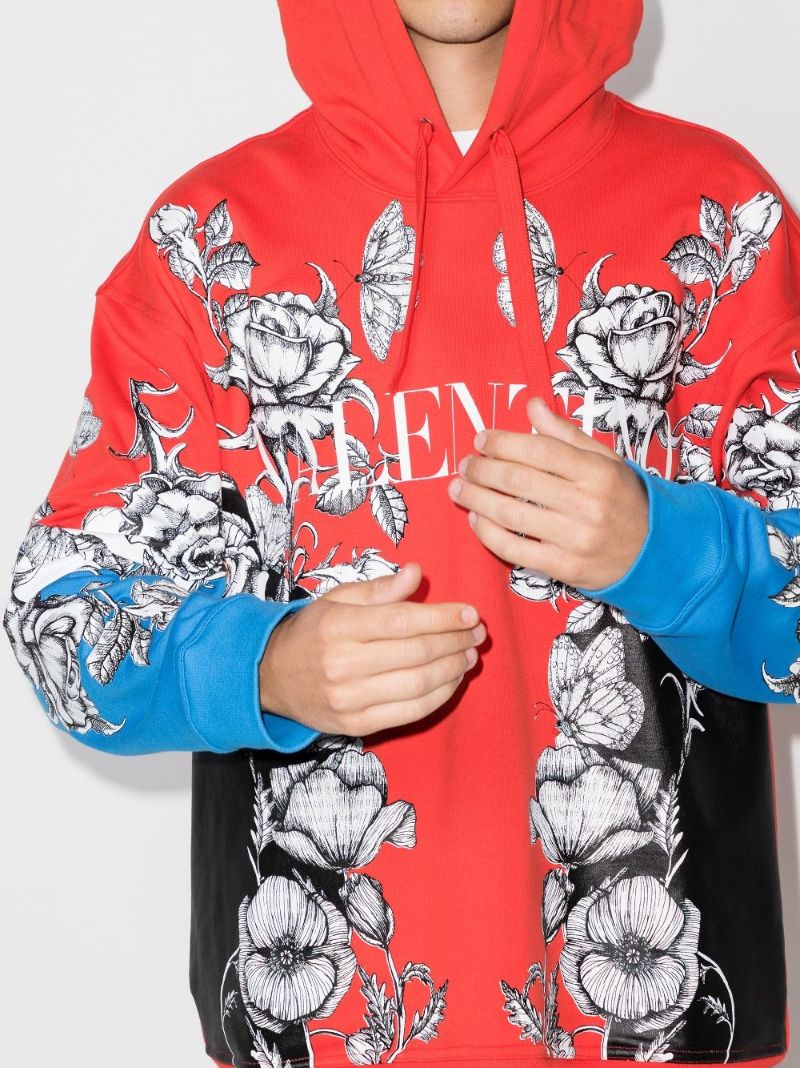 Dark Blooming Print Hoodie