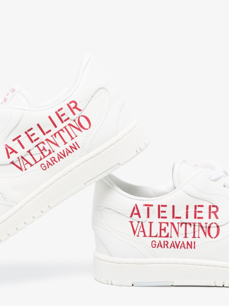 White Atelier Valentino Leather Sneakers