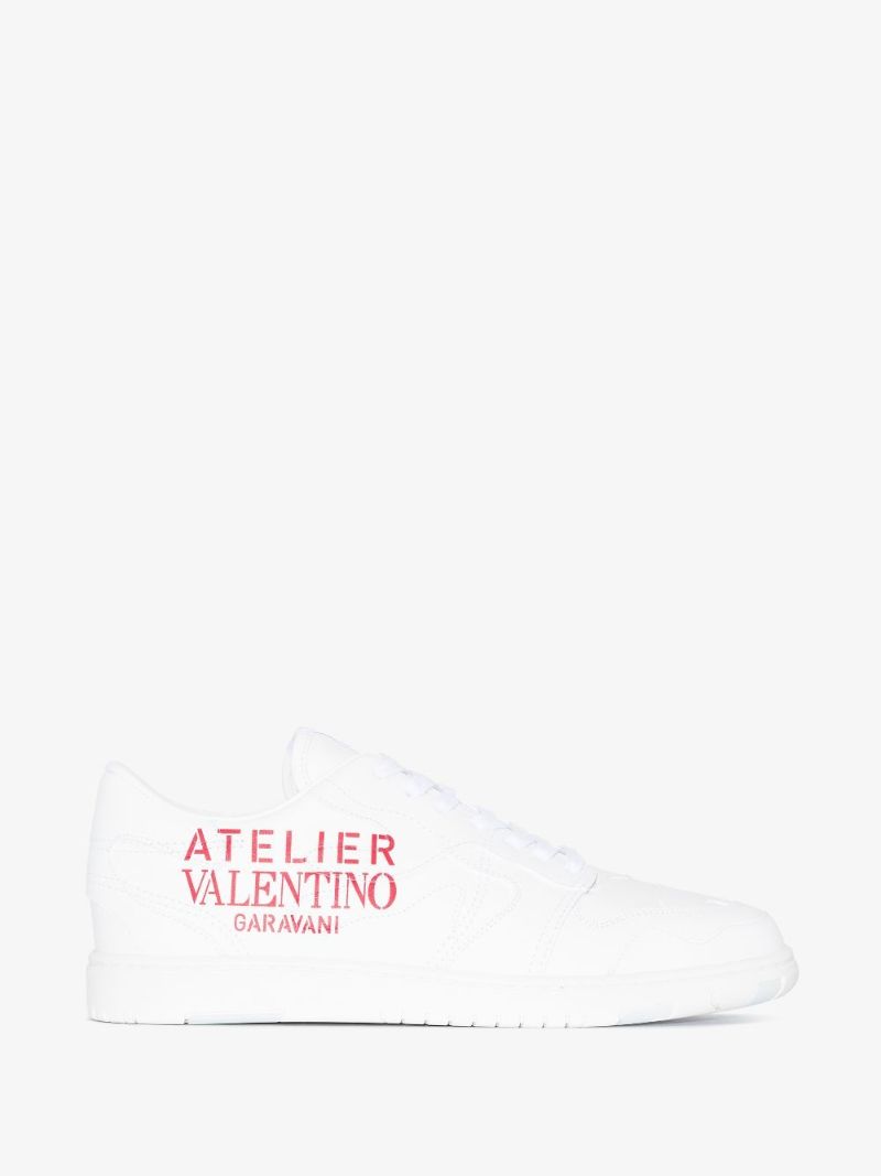 White Atelier Valentino Leather Sneakers