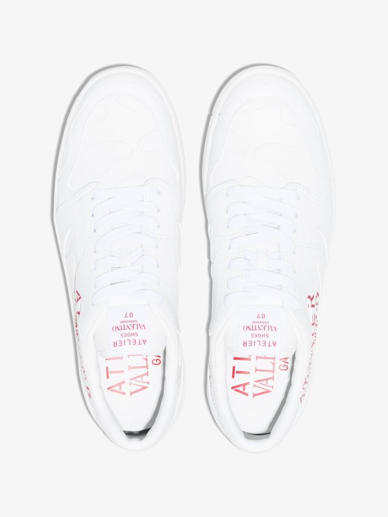 White Atelier Valentino Leather Sneakers