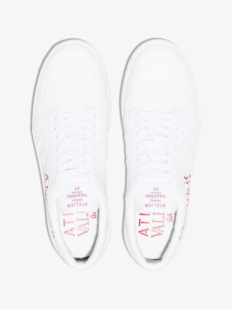 White Atelier Valentino Leather Sneakers