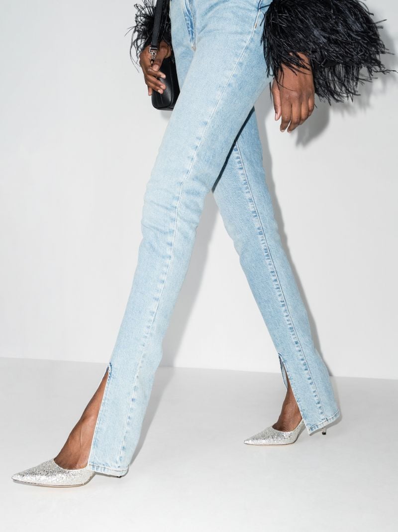 Silver Love 85 Glitter Pumps
