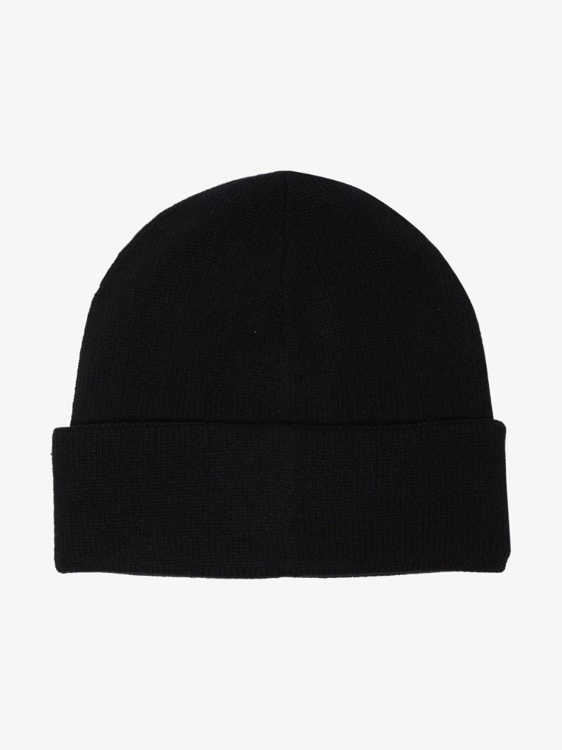 Black Tonal Logo Beanie Hat