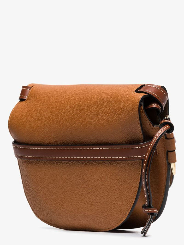 Brown Gate Small Leather Shoulder Bag