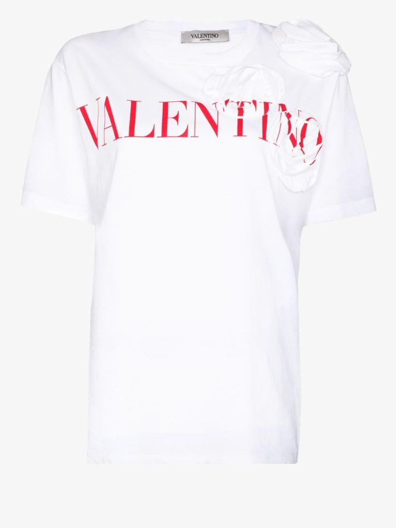 Rose Detail Logo T-shirt