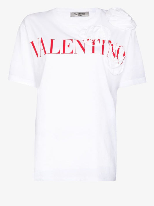 Rose Detail Logo T-shirt