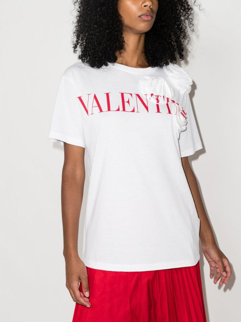 Rose Detail Logo T-shirt