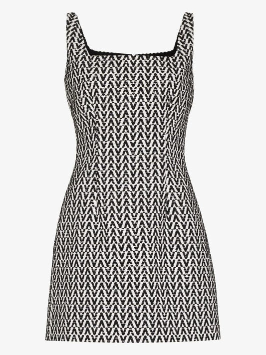 Monogram Jacquard Mini Dress
