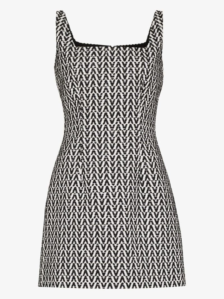 Monogram Jacquard Mini Dress