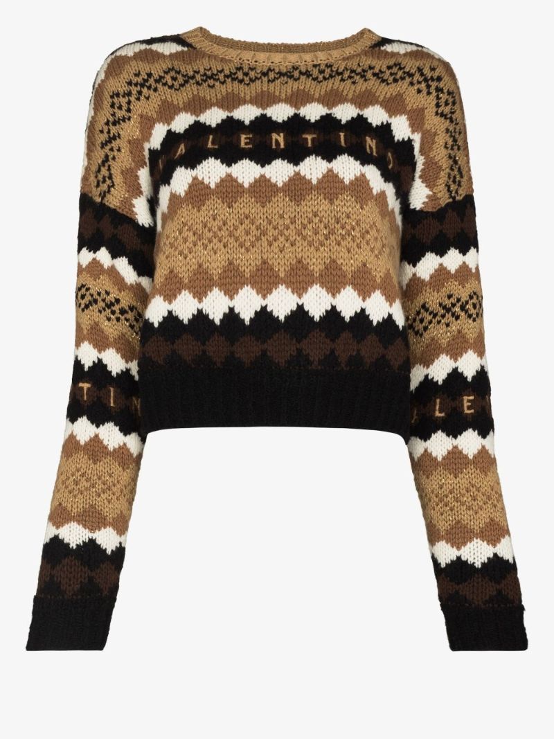 Jacquard Wool Sweater