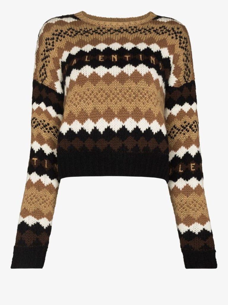 Jacquard Wool Sweater
