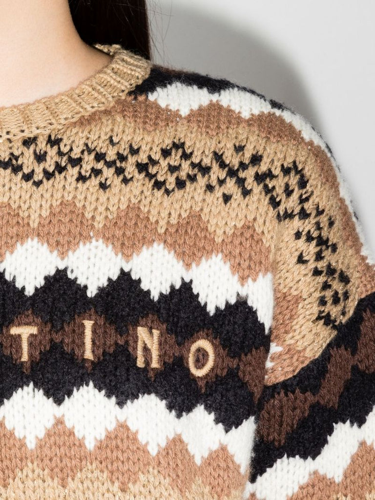 Jacquard Wool Sweater