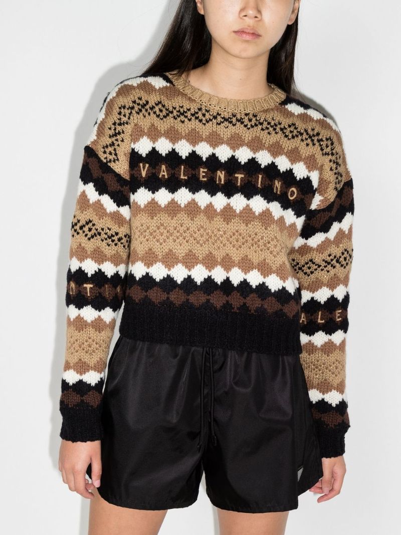 Jacquard Wool Sweater