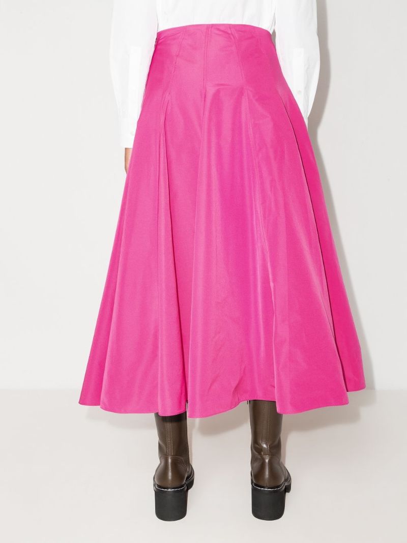 Flared A-line Midi Skirt