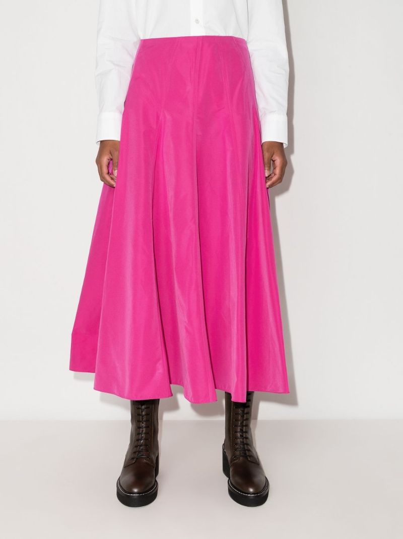 Flared A-line Midi Skirt