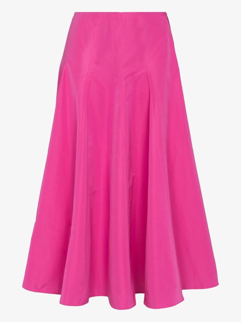 Flared A-line Midi Skirt