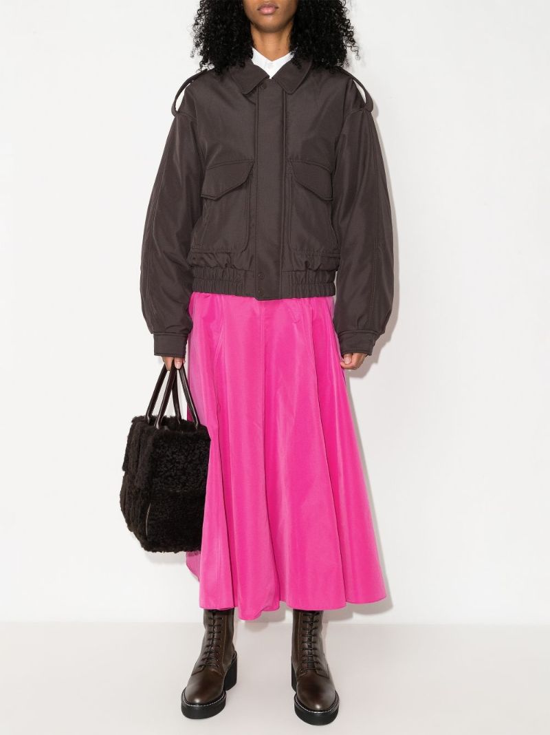 Flared A-line Midi Skirt
