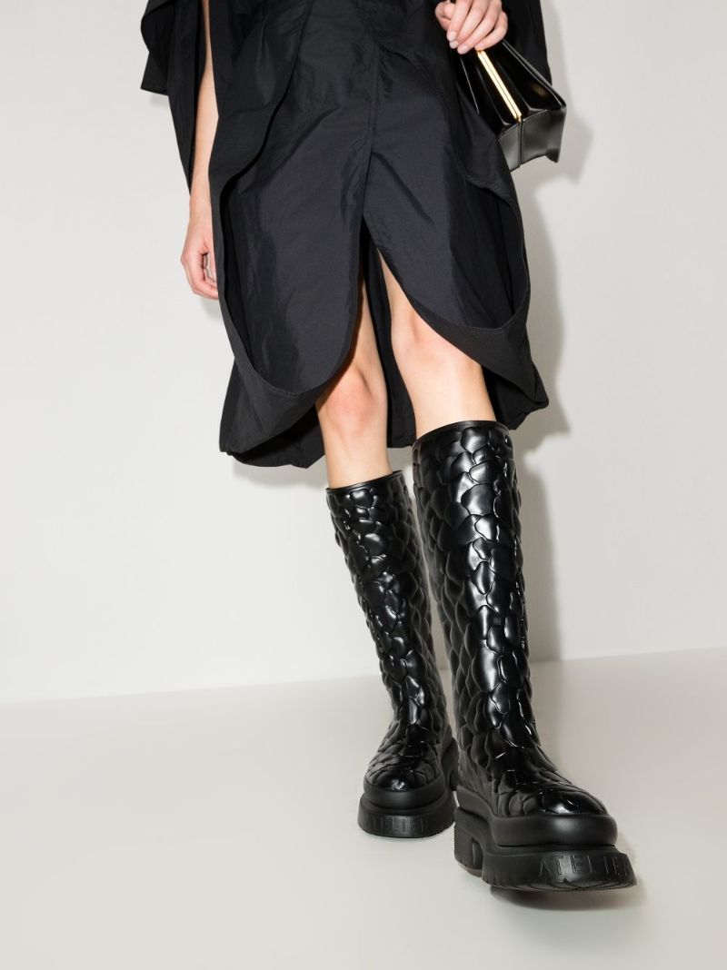 Black Atelier Shoes 03 Rose Edition 50 Rubber Boots
