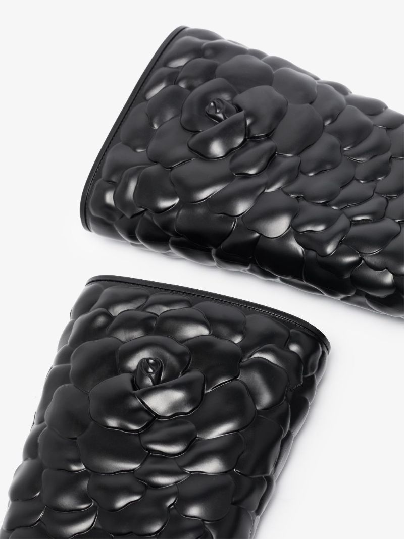 Black Atelier Shoes 03 Rose Edition 50 Rubber Boots