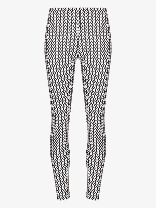 Black and White Optical Monogram Leggings