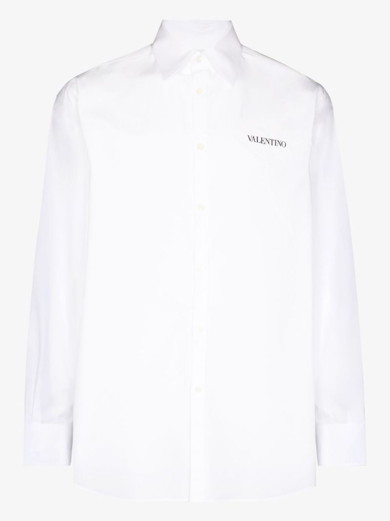 Garden Floral Embroidered Cotton Shirt