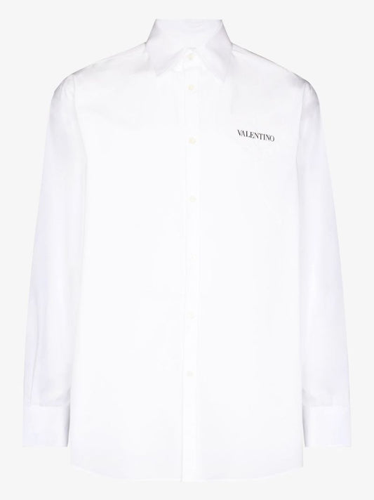 Garden Floral Embroidered Cotton Shirt