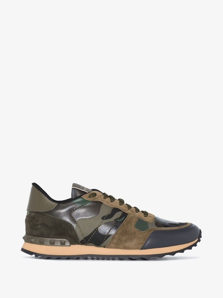 Green Rockrunner Camouflage Low Top Sneakers