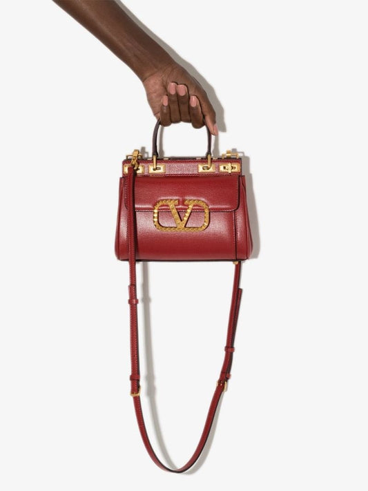 Red Alcove Leather Mini Bag