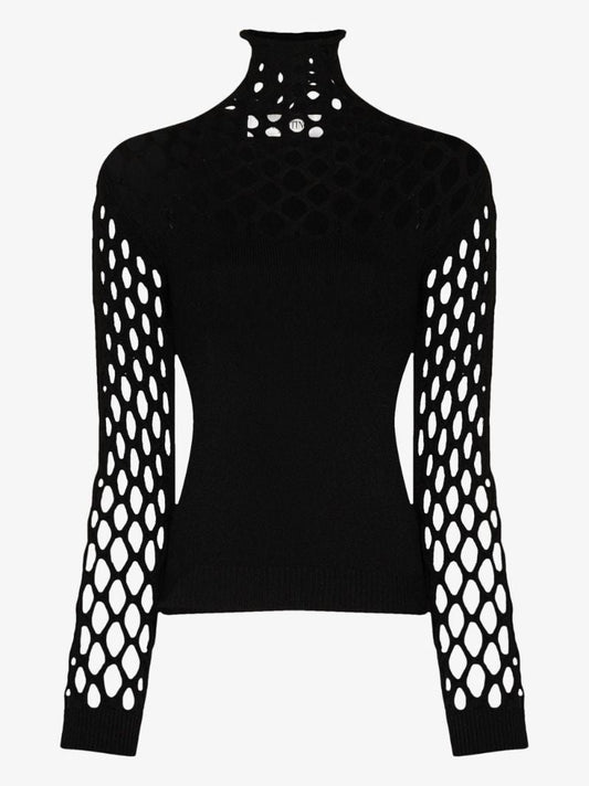 Cutout High Neck Top