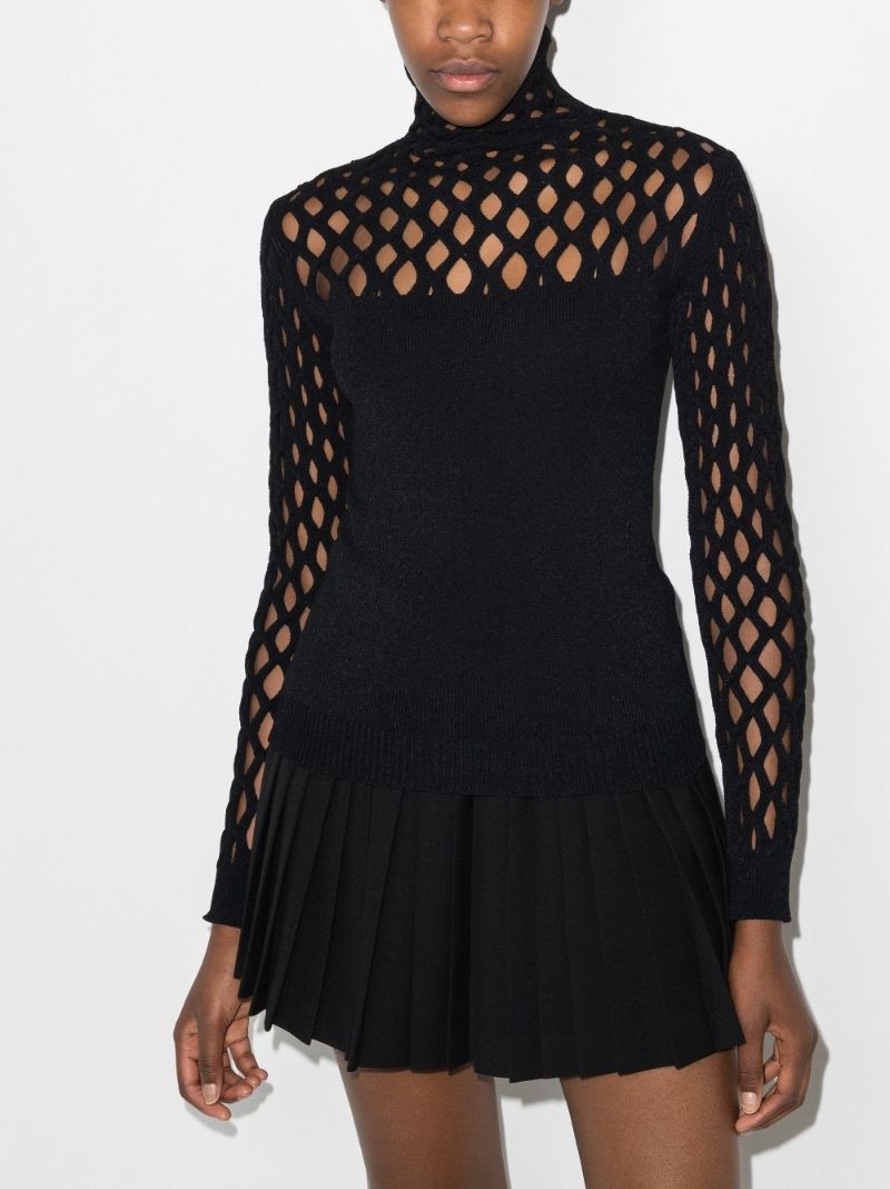 Cutout High Neck Top