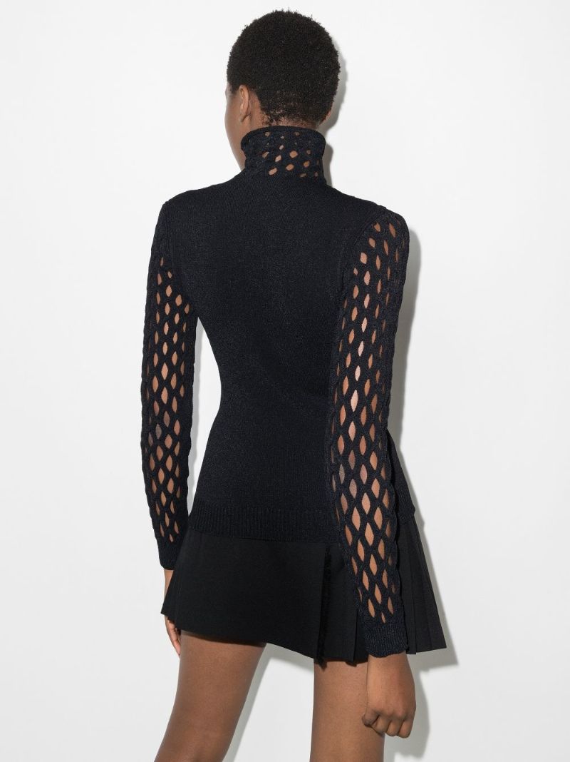Cutout High Neck Top